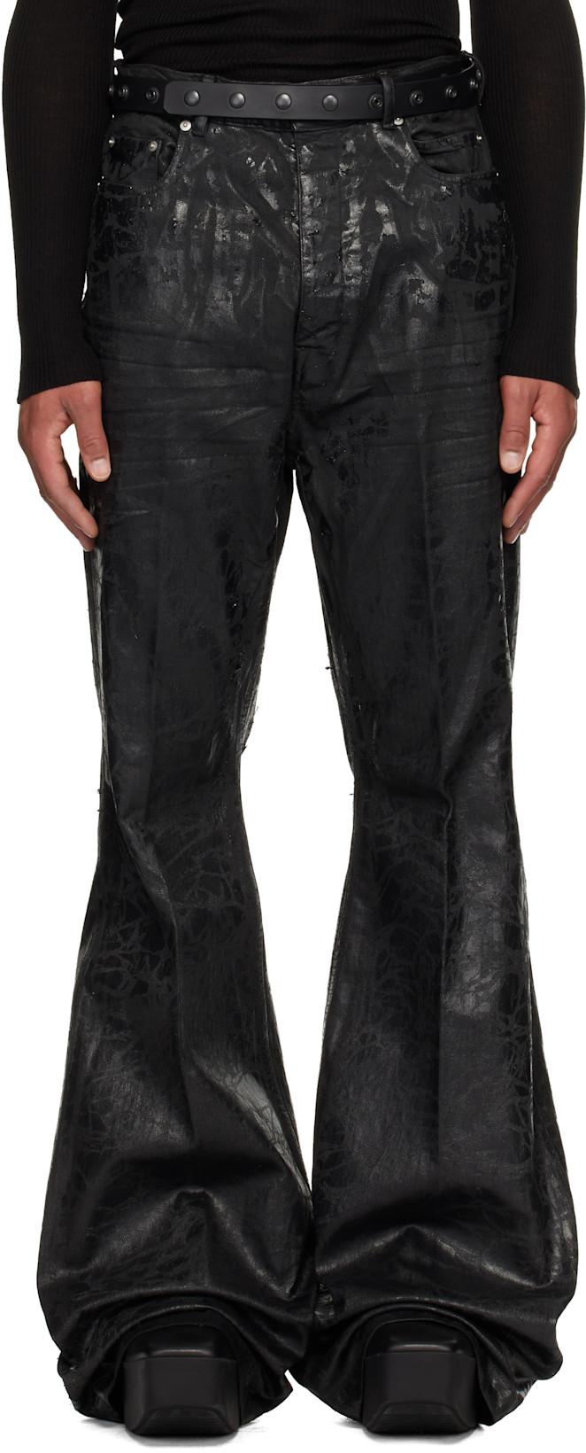 Black Concordians Bolans Jeans by RICK OWENS