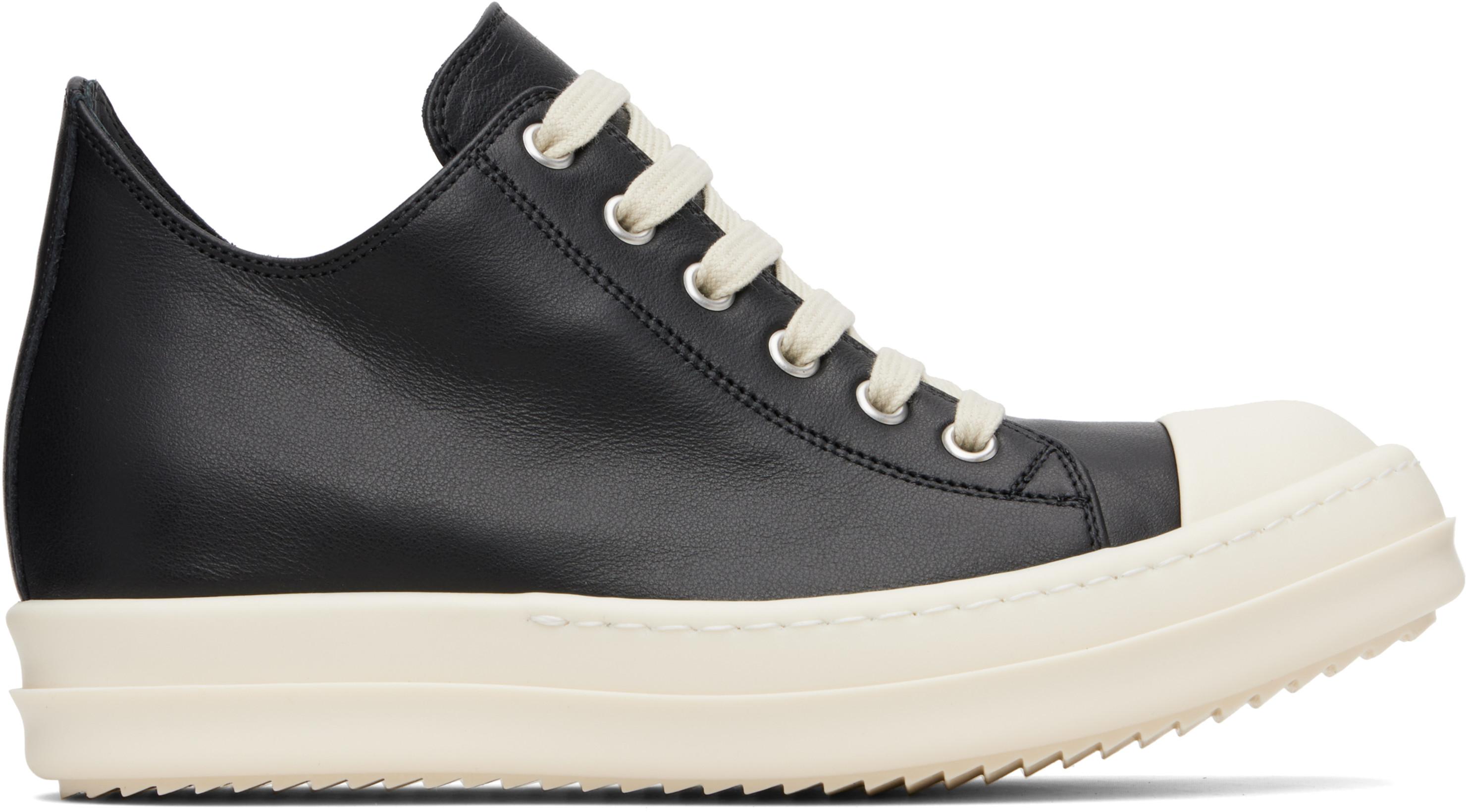 Black Concordians Low Sneaks Sneakers by RICK OWENS