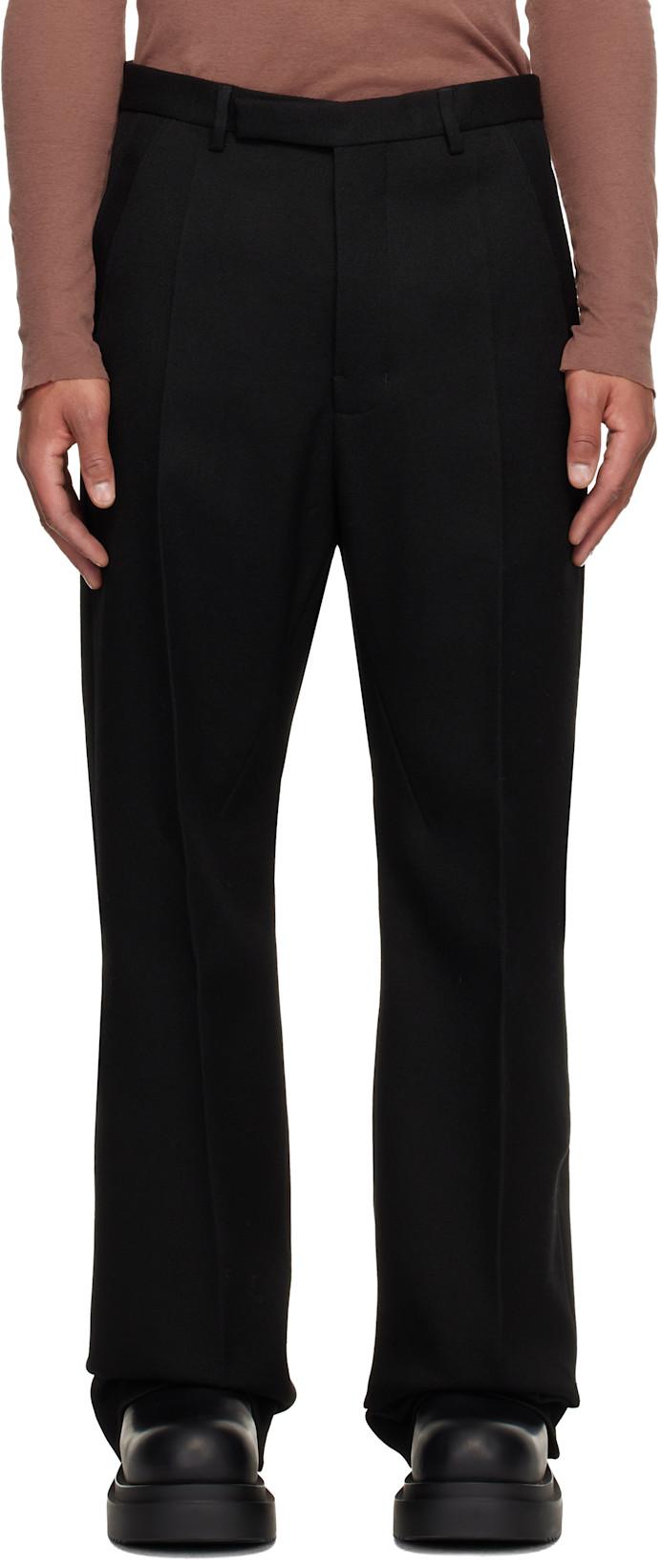 Black Concordians Tailored Geth Trousers by RICK OWENS