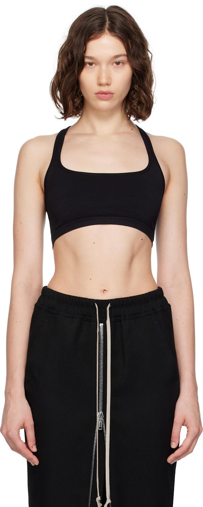 Black Concordians Unhorny Sport Bra by RICK OWENS