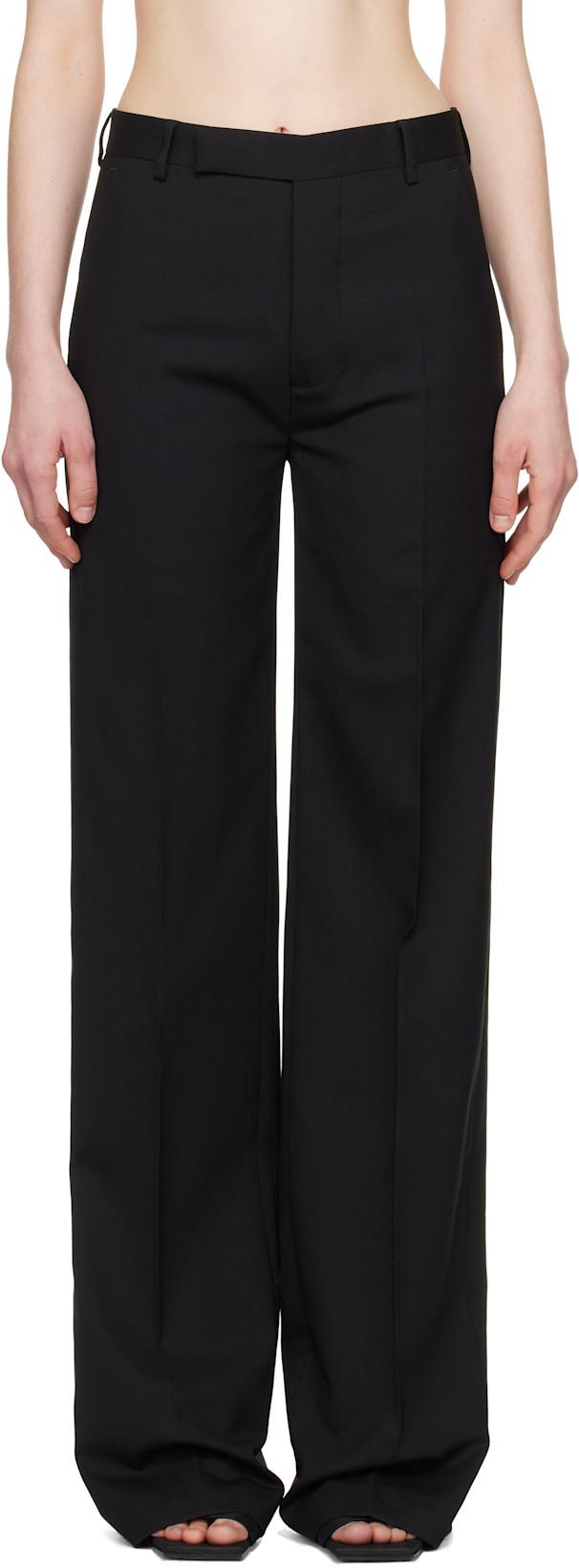 Black Hollywood Dietrich Trousers by RICK OWENS