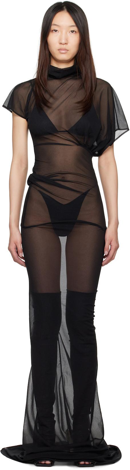 Black Hollywood Lilith Maxi Dress by RICK OWENS