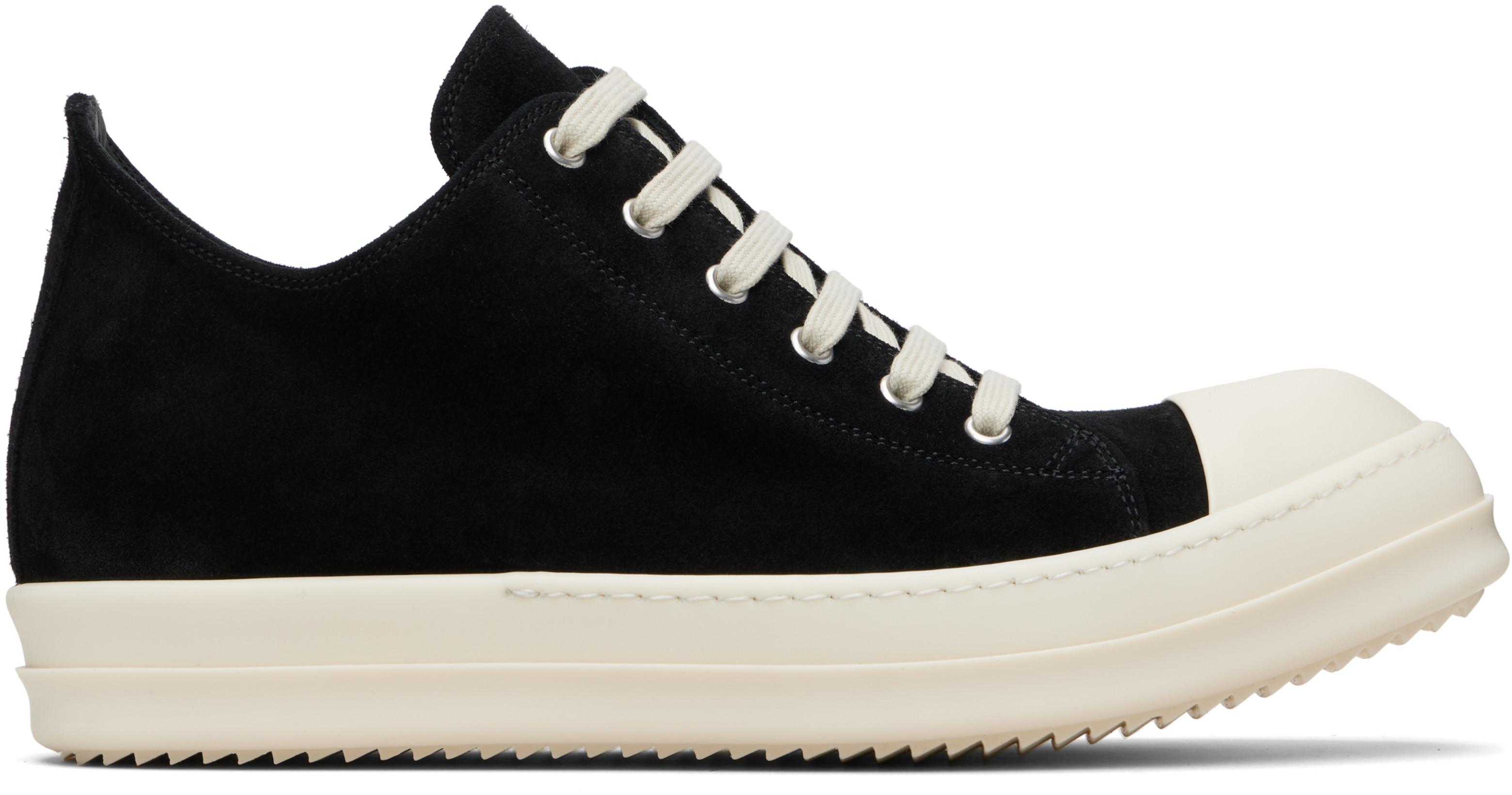 Black Low Sneaks Sneakers by RICK OWENS