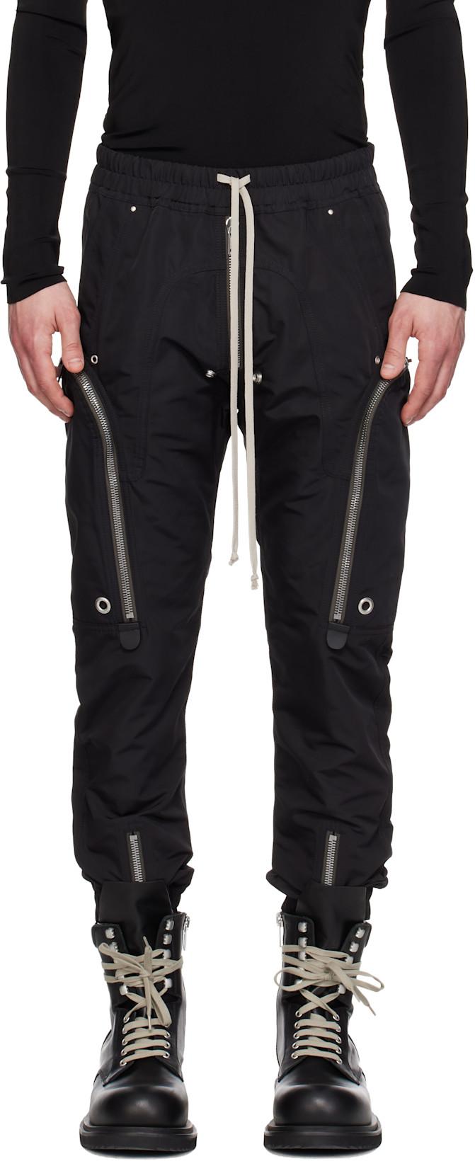 Black Temple Bauhaus Cargo Pants by RICK OWENS