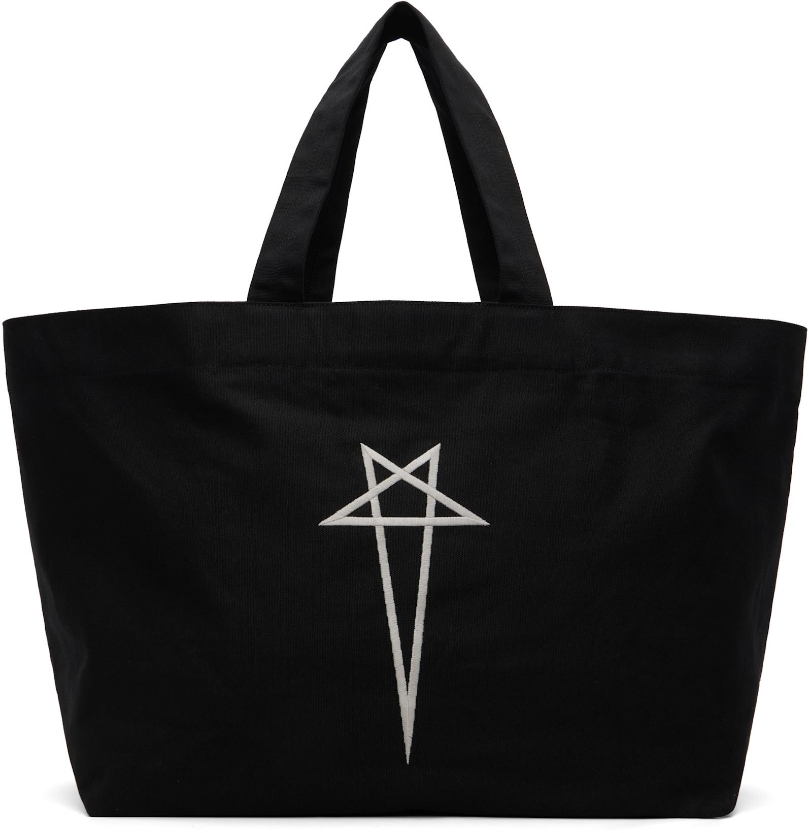 Black Temple Beach Tote by RICK OWENS