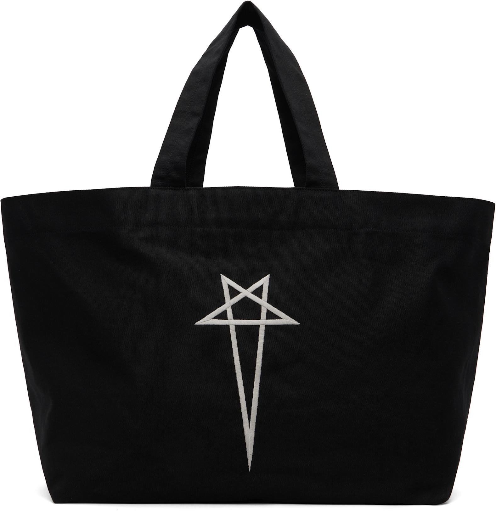 Black Temple Beach Tote by RICK OWENS