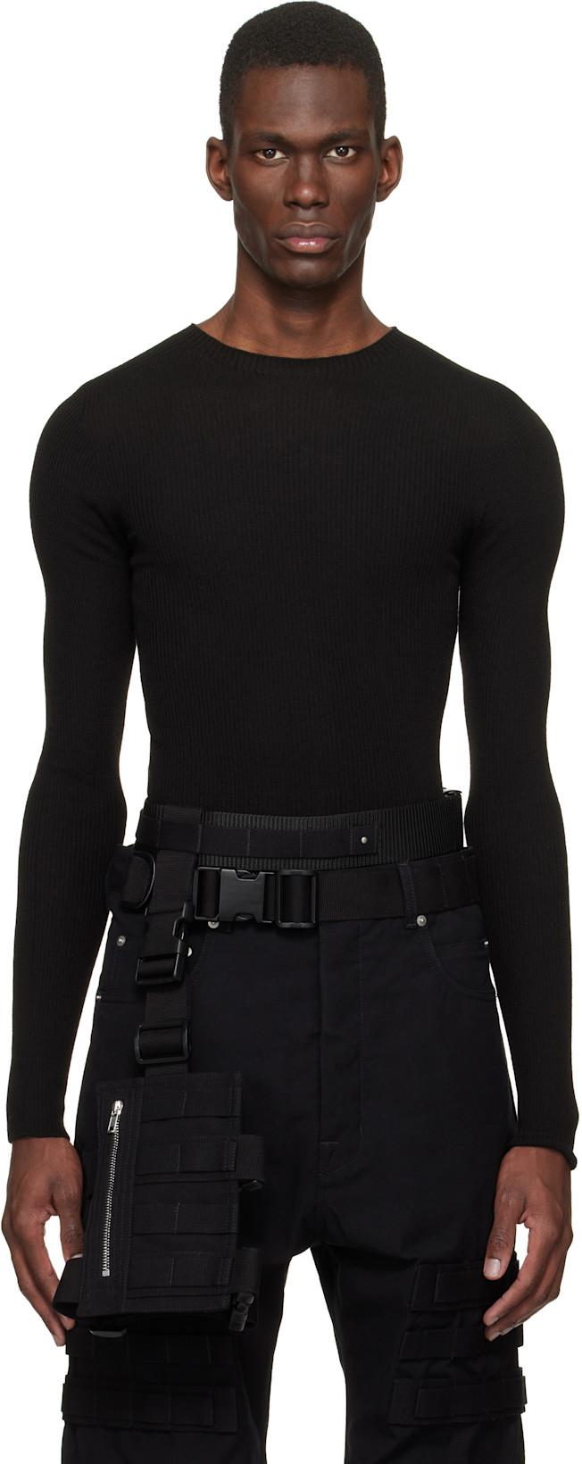 Black Temple Blixa Harness by RICK OWENS