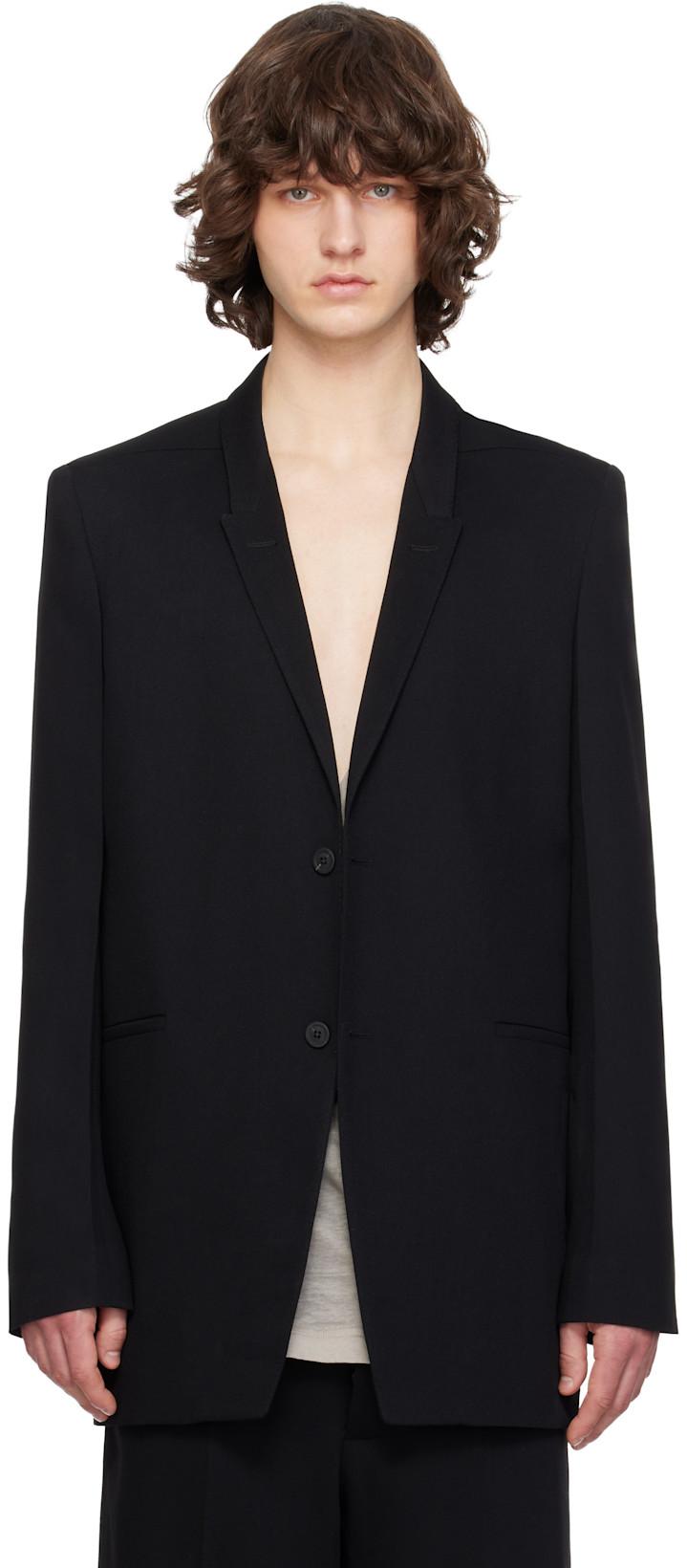 Black Temple Concordian Blazer by RICK OWENS