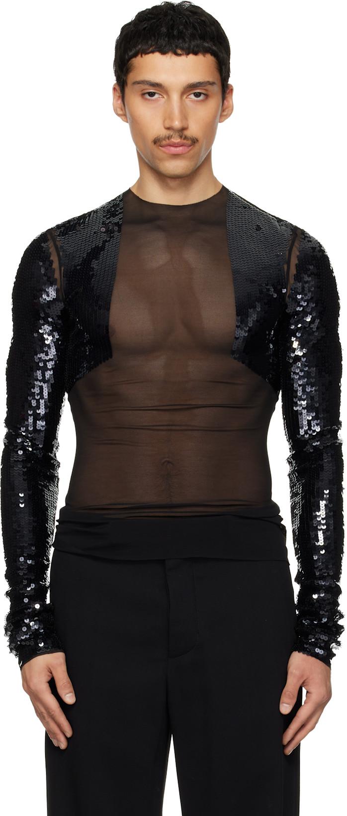 Black Temple Dennis T Top by RICK OWENS