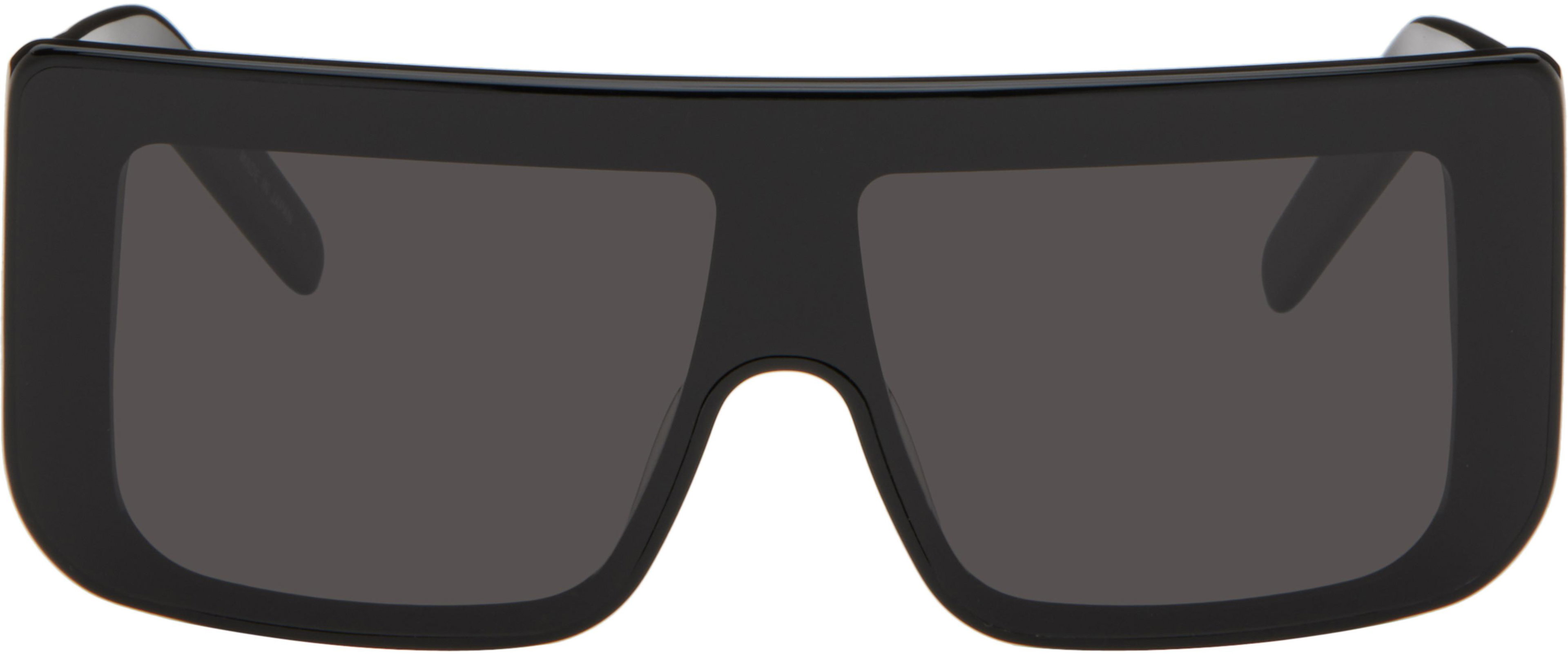Black Temple Documenta Sunglasses by RICK OWENS