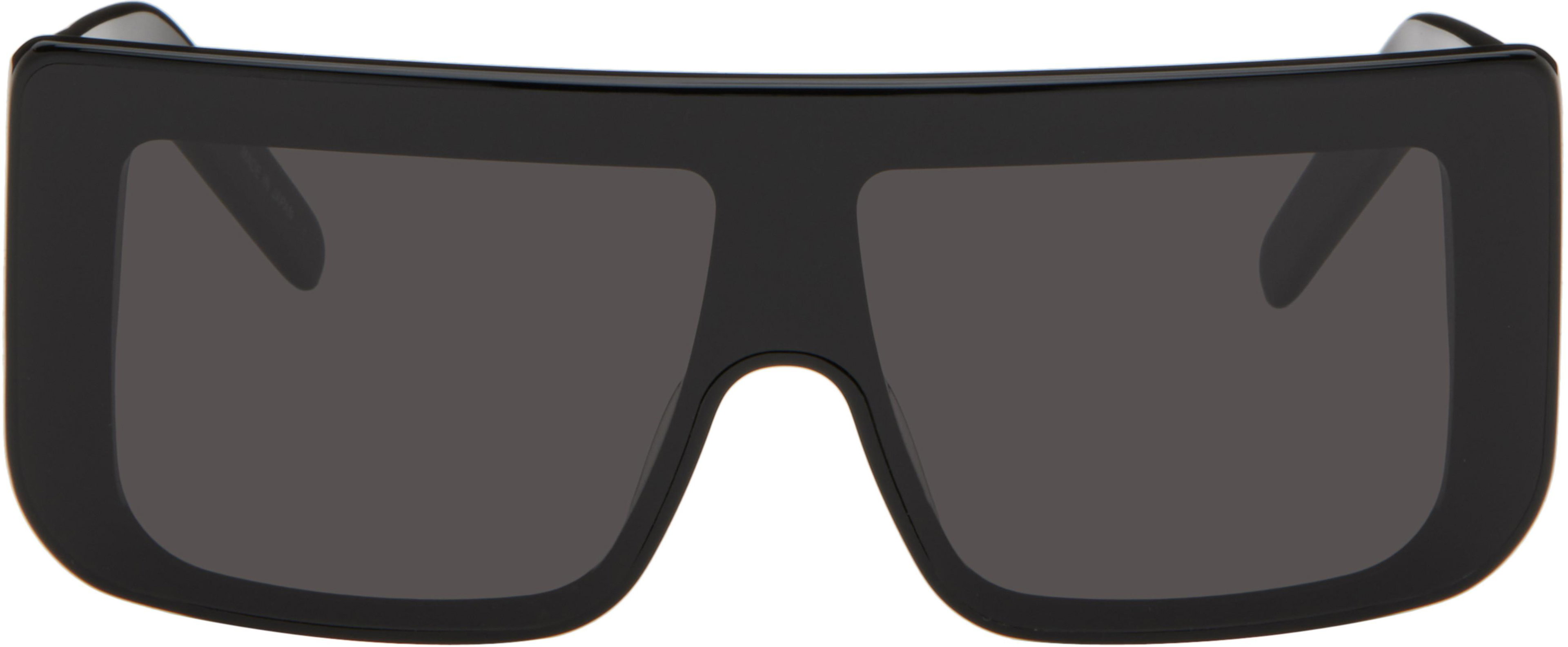 Black Temple Documenta Sunglasses by RICK OWENS