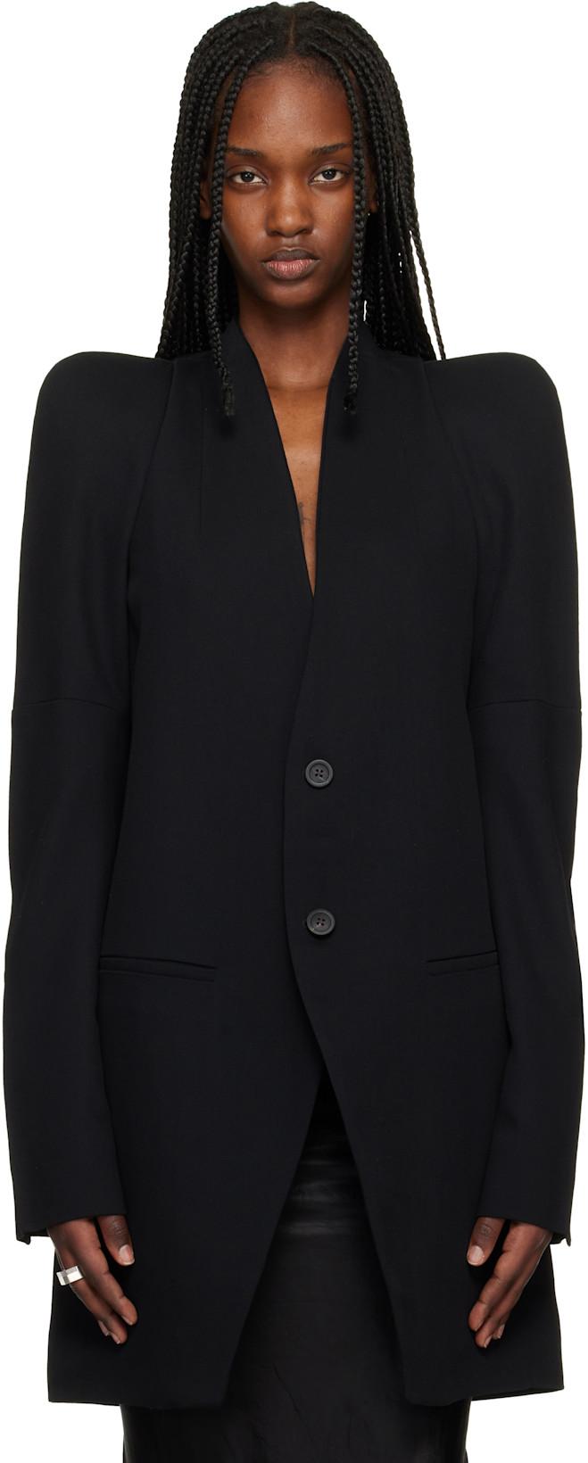 Black Temple Metro Blazer by RICK OWENS