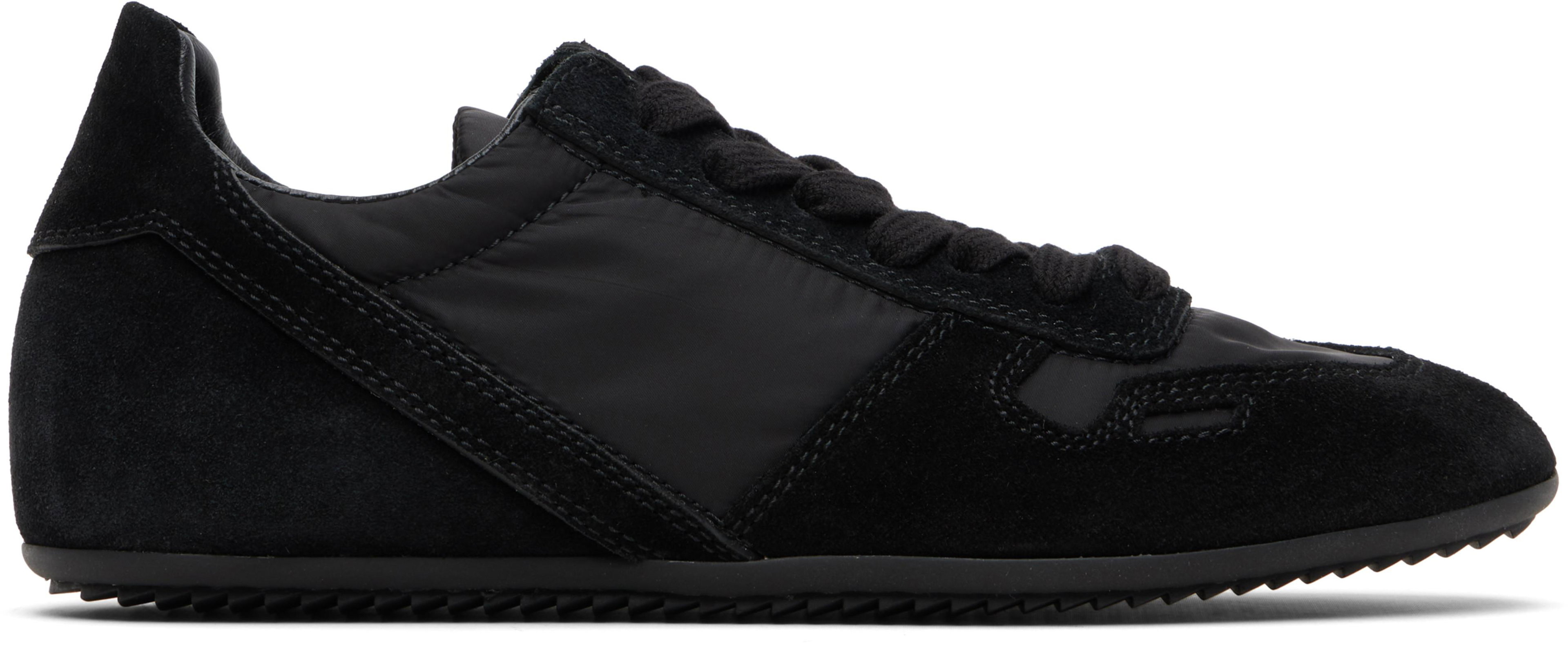 Black Temple Minimal Sneakers by RICK OWENS