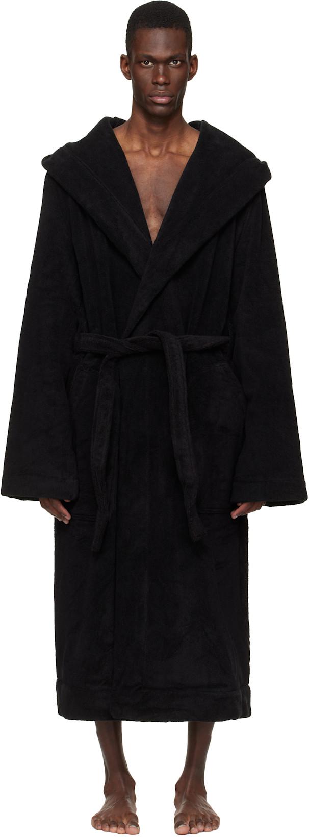 Black Temple Pentagram Bathrobe by RICK OWENS