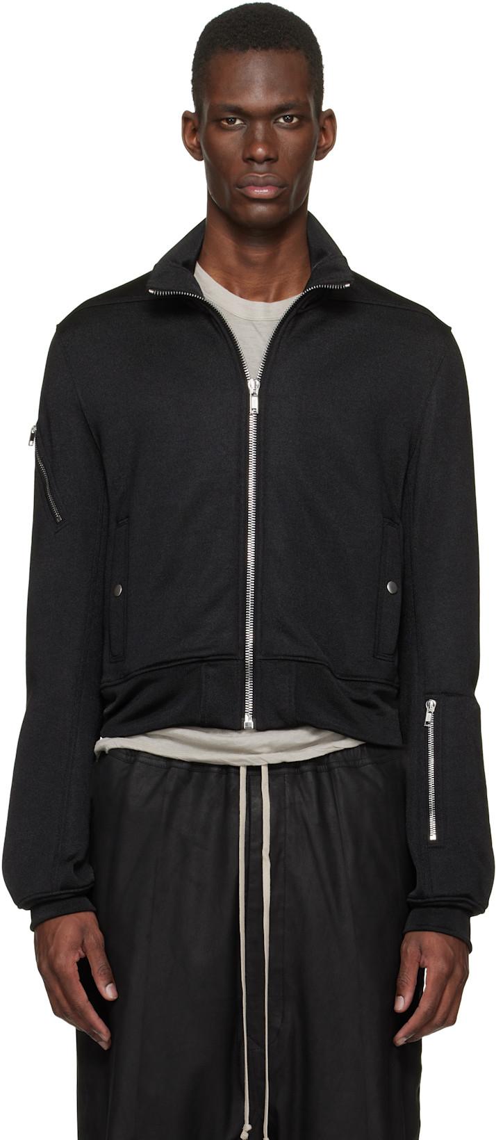 Black Temple Rev Track Jacket by RICK OWENS