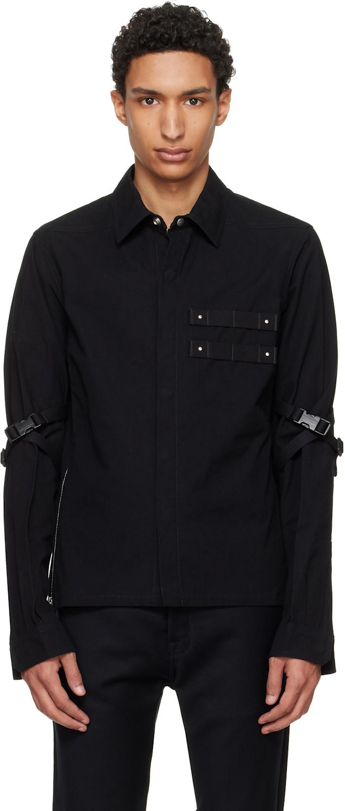 Black Temple Rowland Shirt by RICK OWENS
