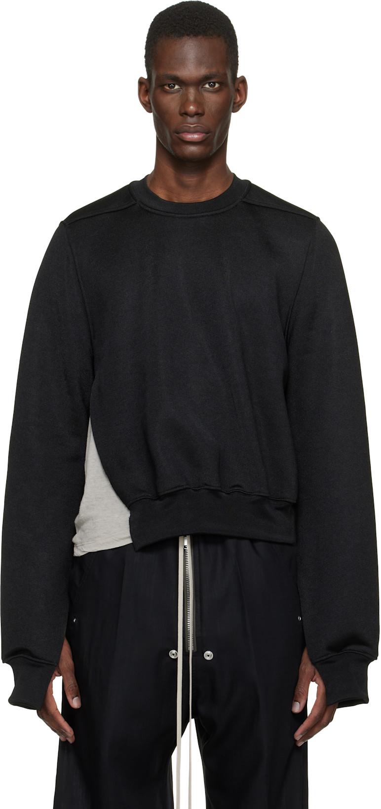 Black Temple Vega Sweatshirt by RICK OWENS