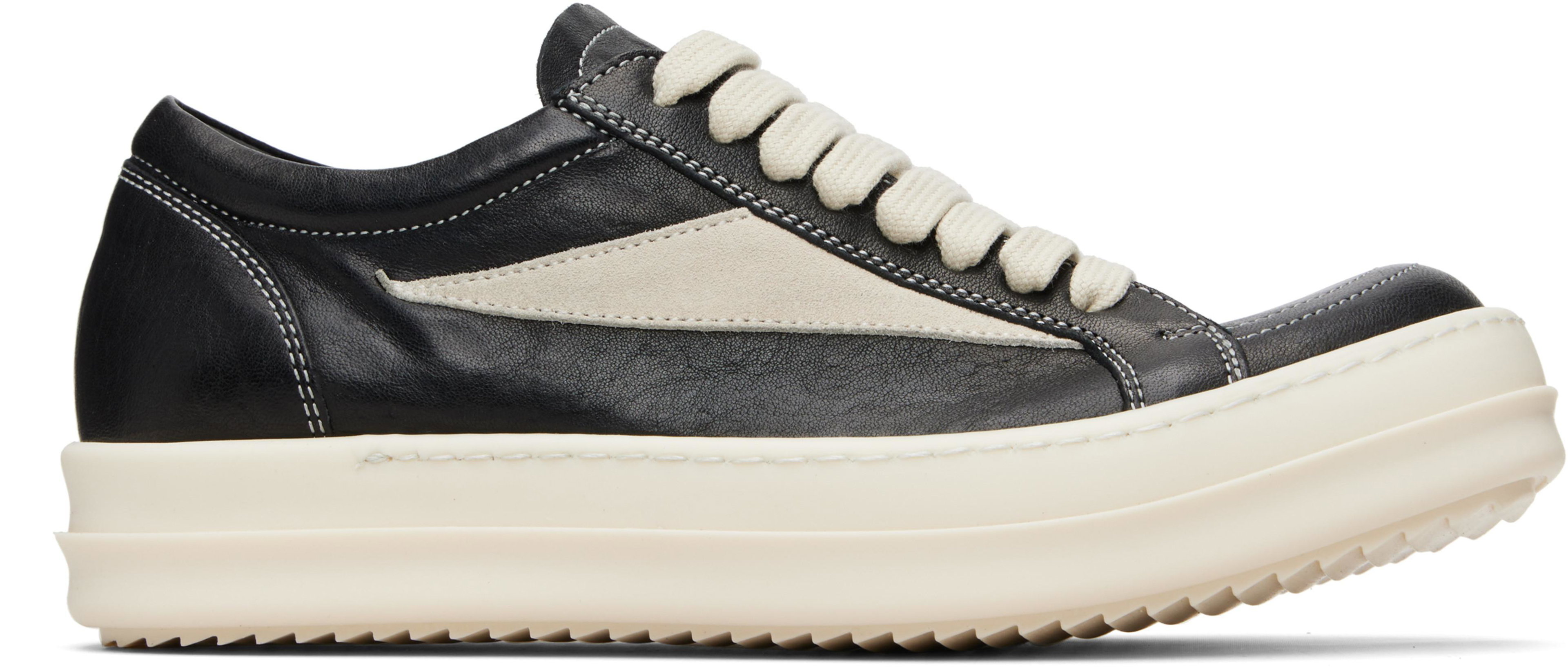 Black Temple Vintage Sneakers by RICK OWENS