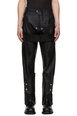 Black Tower Megastrapped Motopants Leather Pants by RICK OWENS