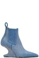 Blue Cantilever 8 Sharp Ankle Boots by RICK OWENS Blue Cantilever 8 Sharp Ankle Boots by RICK OWENS