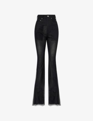Bolan Mesh Bootcut Trousers by RICK OWENS