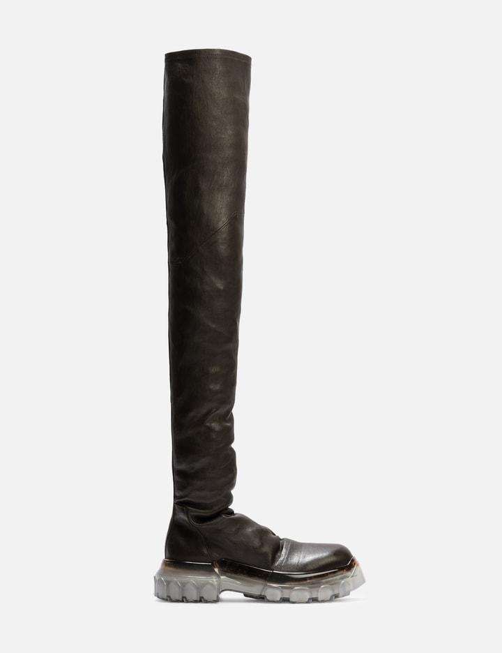 Bozo Stocking Tractor Boots by RICK OWENS
