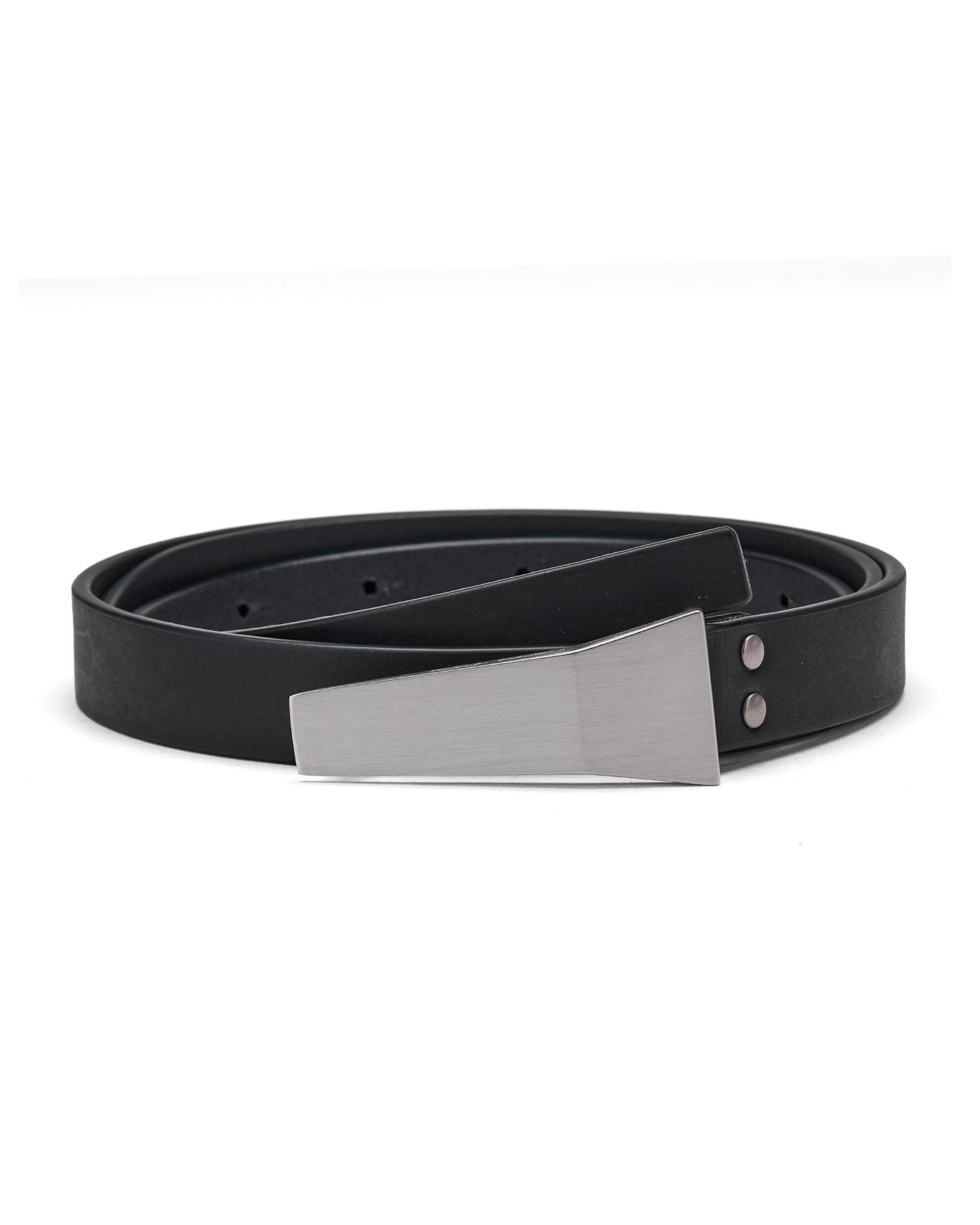 Buckle calfskin belt by RICK OWENS