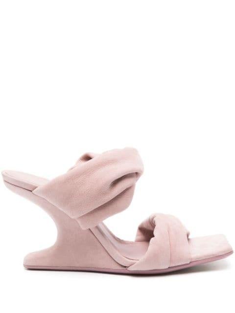 Cantilever 8 110mm nubuck mules by RICK OWENS