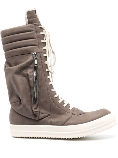 Cargobasket lace-up boots by RICK OWENS