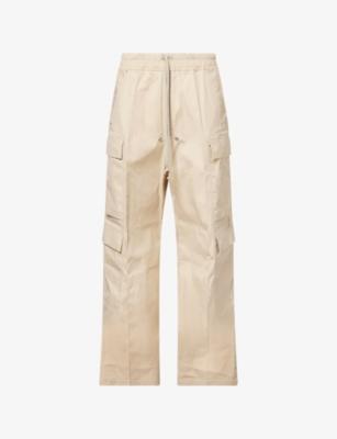 Cargobelas Wide-Leg Cotton-Blend Trousers by RICK OWENS