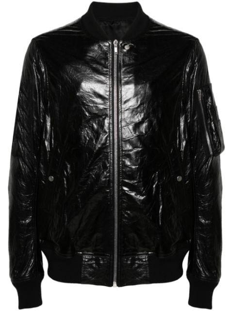 Classic Flight leather bomber jacket by RICK OWENS