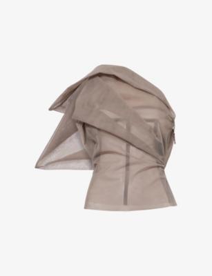 Claudia Structured Mesh Bustier Top by RICK OWENS