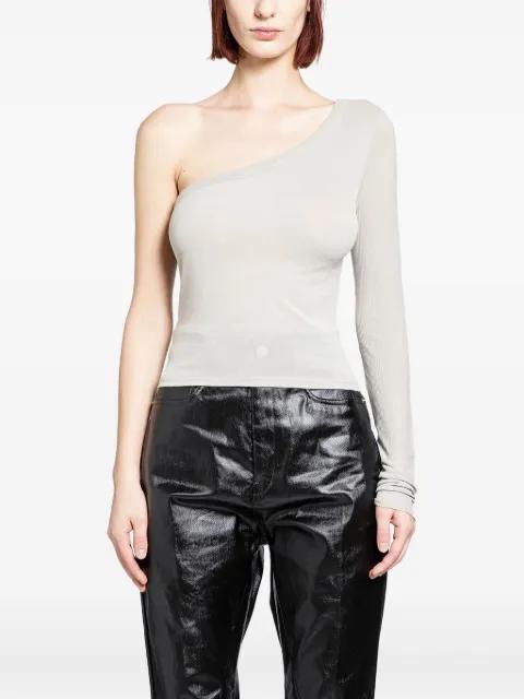 Concordians Ziggy one-shoulder top by RICK OWENS