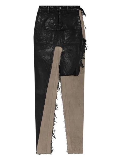 Concordians panelled maxi skirt by RICK OWENS