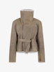 Cropped Flight belted shearling jacket by RICK OWENS