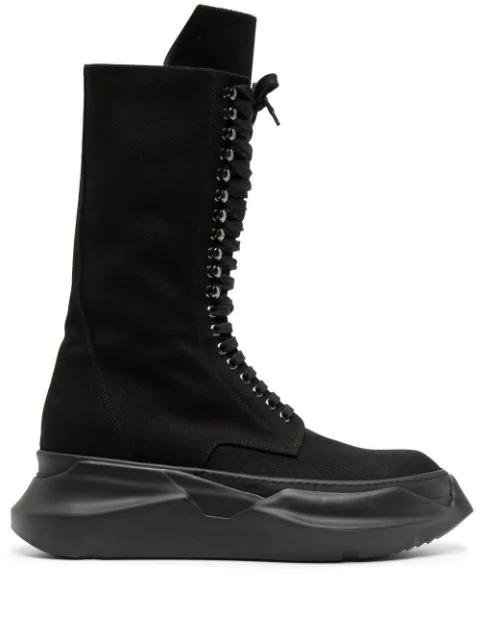 Army Abstract combat boots by RICK OWENS DRKSHDW