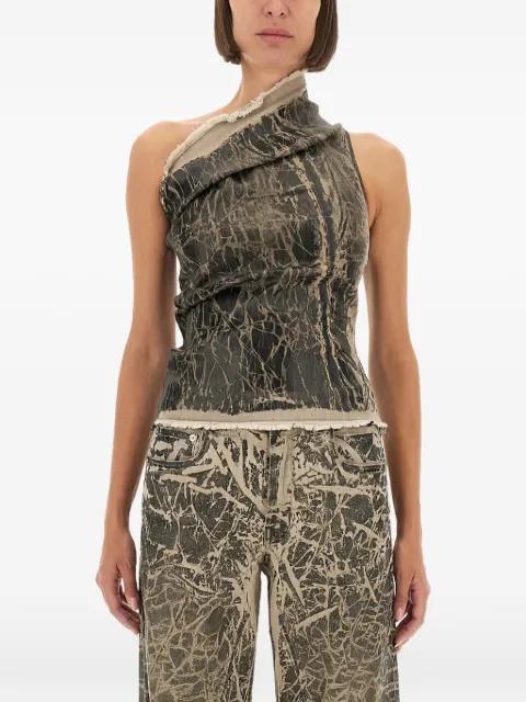 Athena one-shoulder top by RICK OWENS DRKSHDW