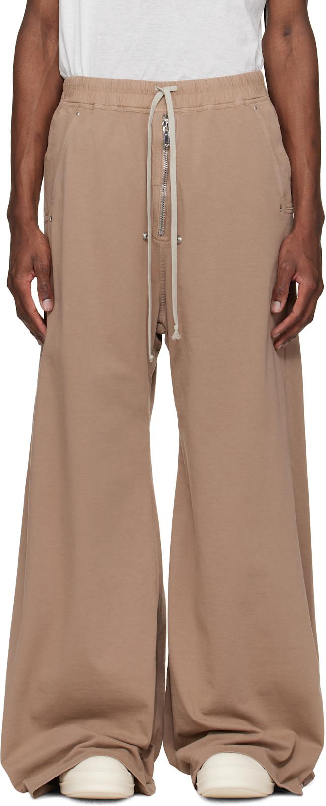 Beige Temple Geth Belas Sweatpants by RICK OWENS DRKSHDW