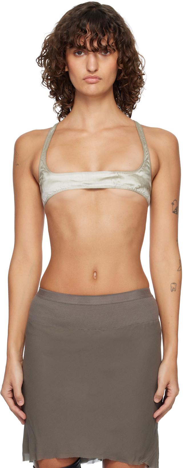 Beige Temple Horny Denim Top by RICK OWENS DRKSHDW
