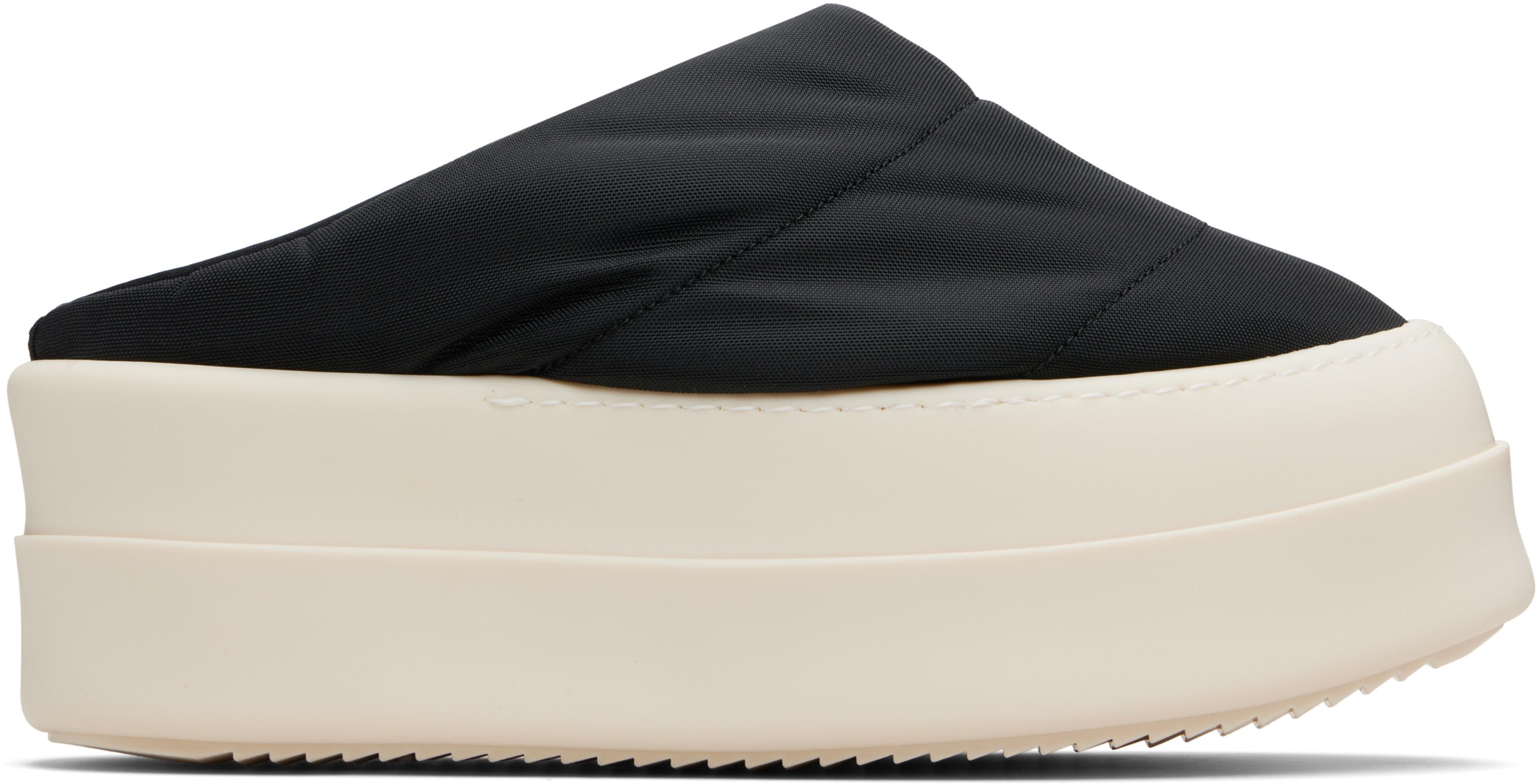 Black Concordians Mega Bumper Slip On Lunar Loafers by RICK OWENS DRKSHDW