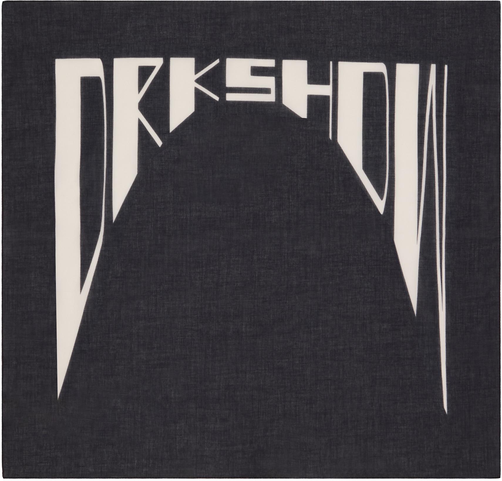 Black Hollywood Cotton Bandana by RICK OWENS DRKSHDW