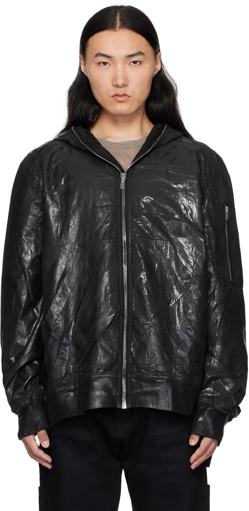 Black Hollywood Flight Bomber Jacket by RICK OWENS DRKSHDW