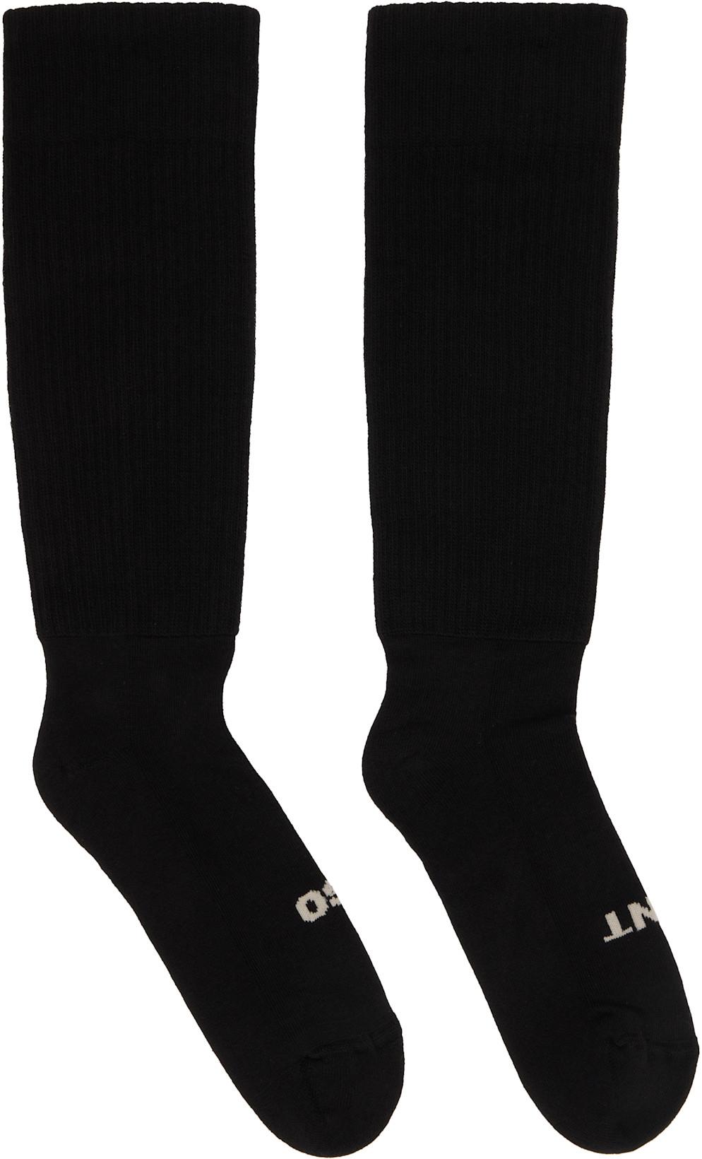 Black Hollywood 'So Cunt' Socks by RICK OWENS DRKSHDW