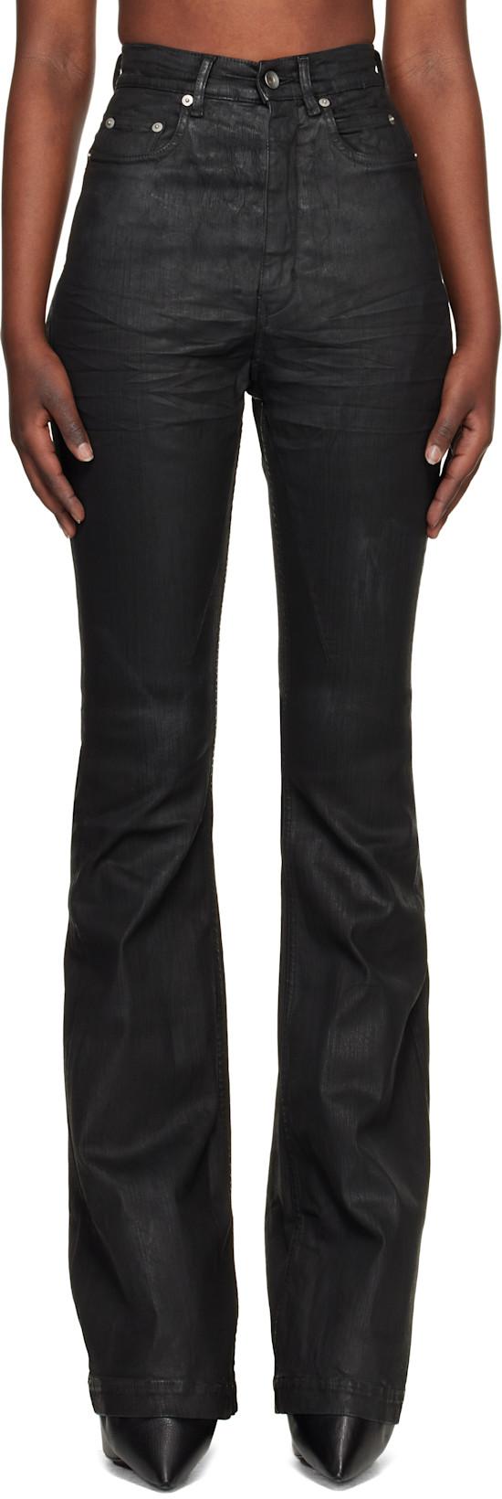 Black Temple Bolan Bootcut Jeans by RICK OWENS DRKSHDW