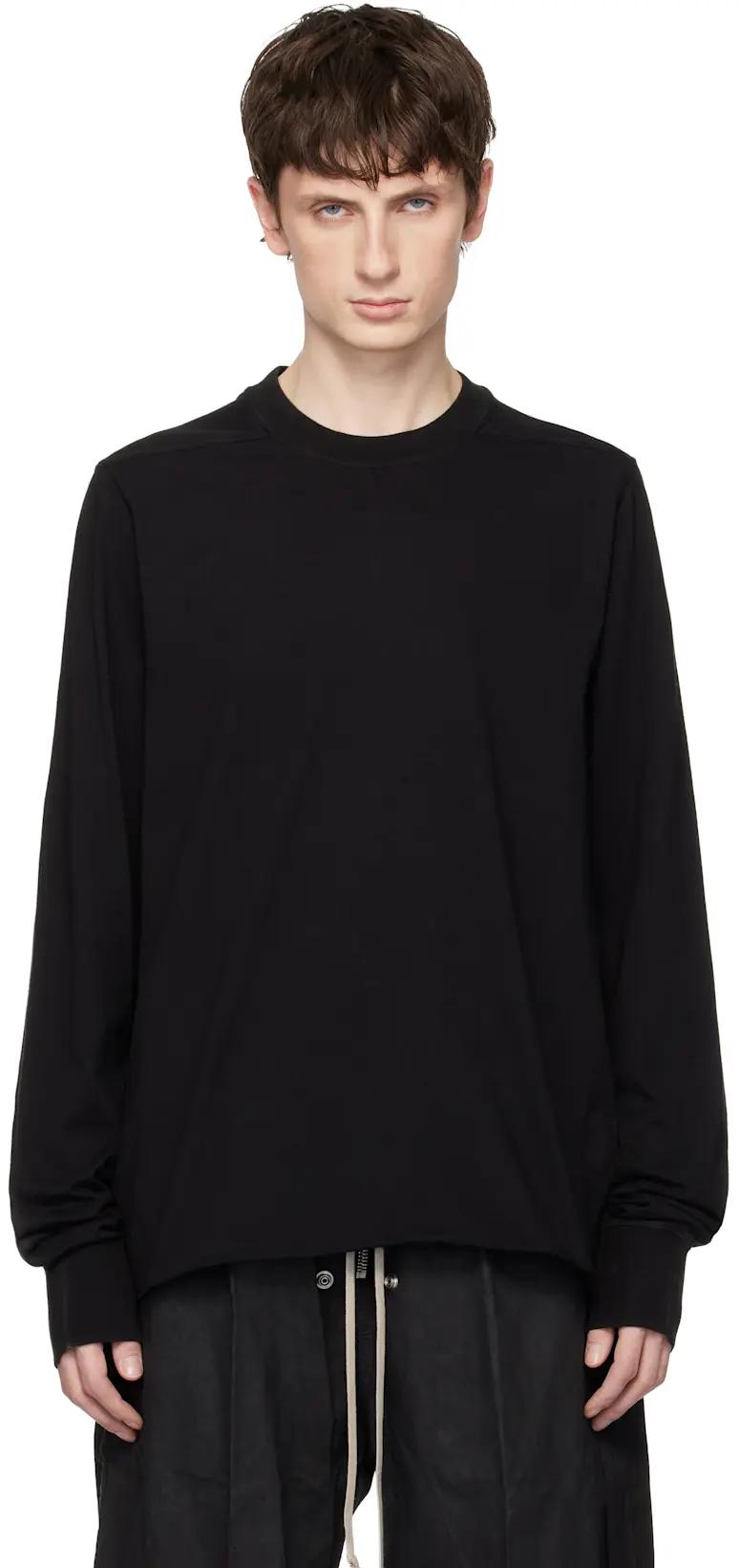 Black Temple Crewneck Sweatshirt by RICK OWENS DRKSHDW