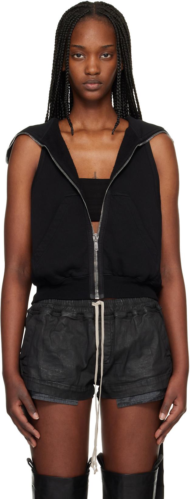 Black Temple Cyclops SL Hoodie by RICK OWENS DRKSHDW