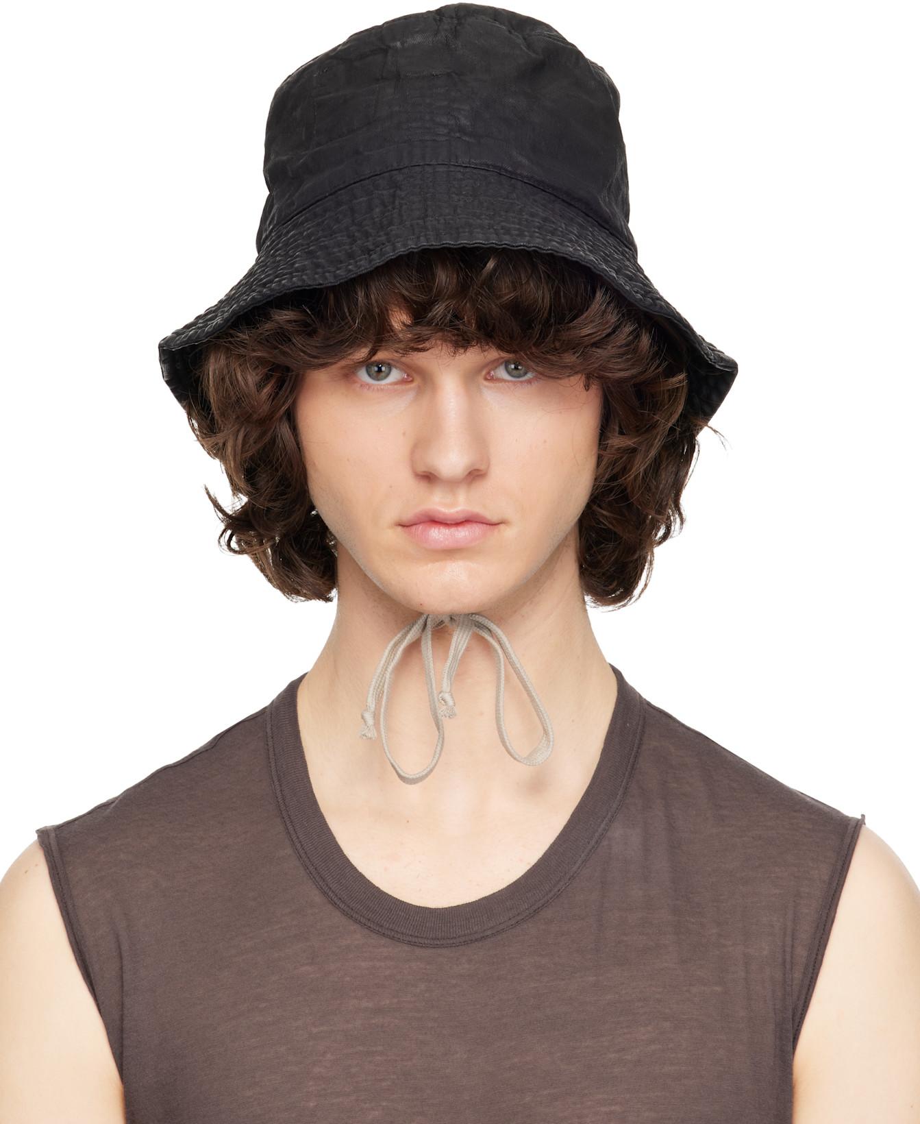 Black Temple Gilligan Bucket Hat by RICK OWENS DRKSHDW