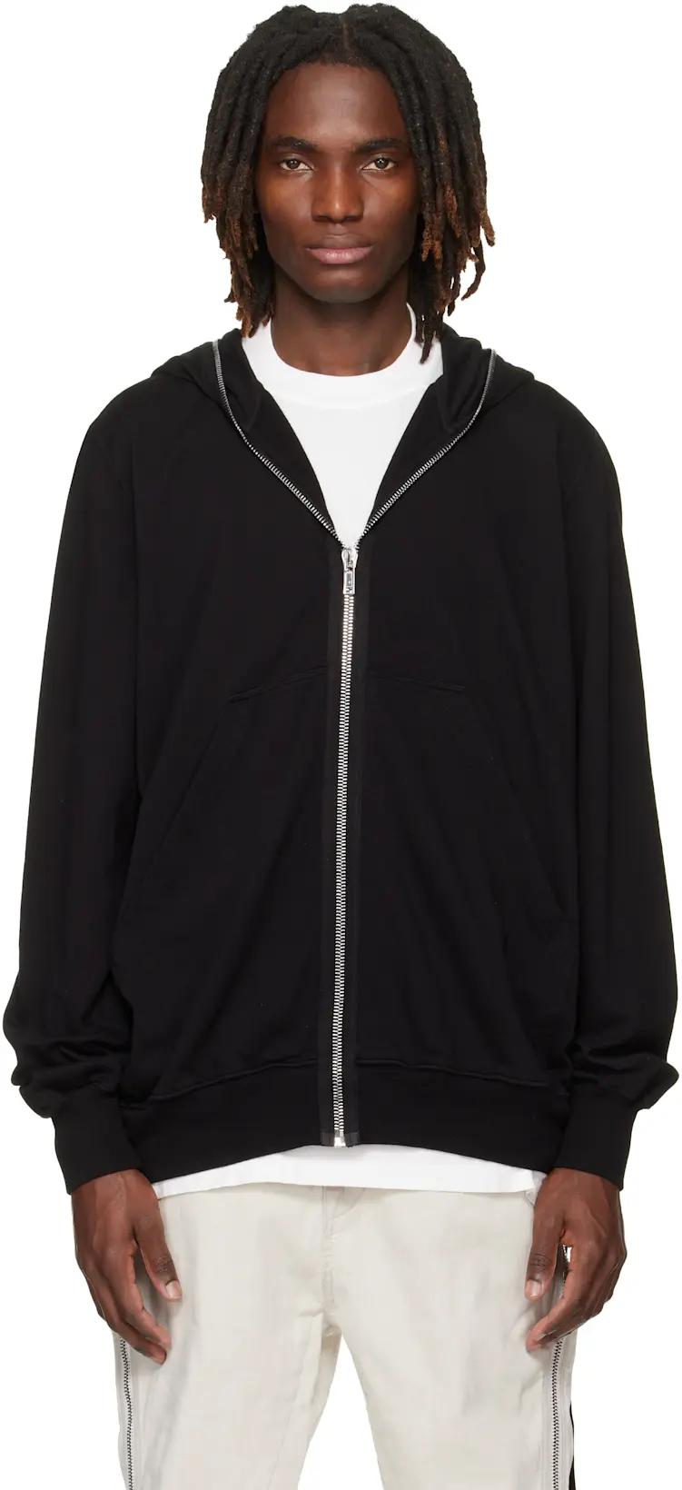 Black Temple Jumbo Hoodie by RICK OWENS DRKSHDW