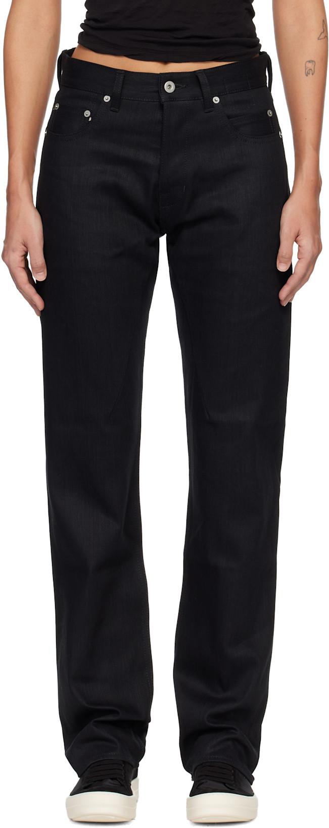 Black Temple Kurdt Jeans by RICK OWENS DRKSHDW
