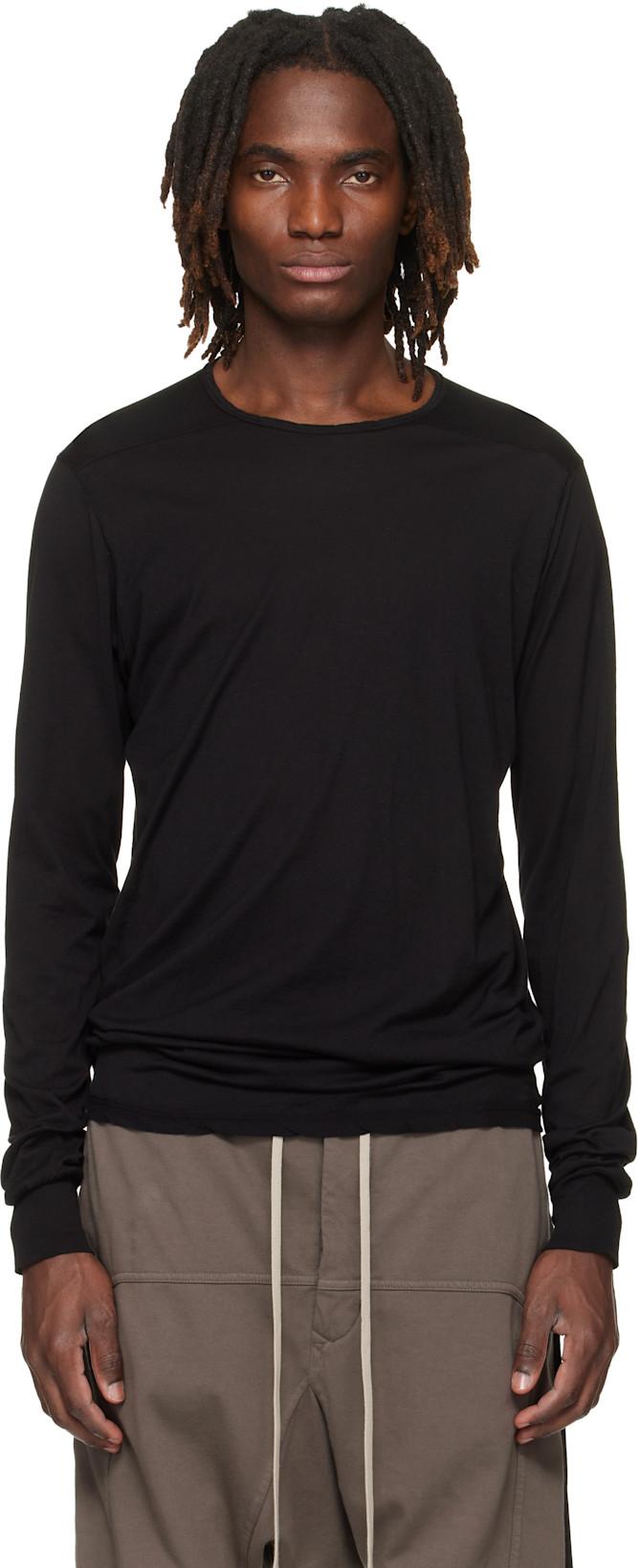 Black Temple Level LS T-shirt by RICK OWENS DRKSHDW